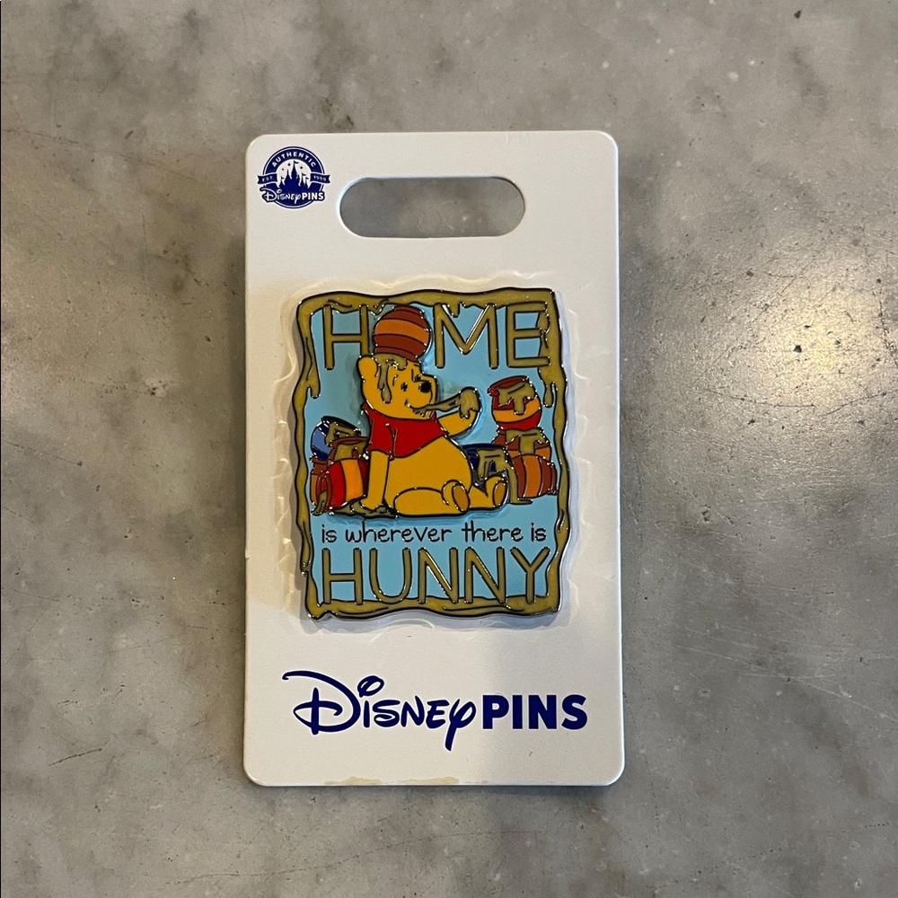 Disney Winnie the Pooh 'Home is wherever there is Hunny' Trading Pin NWT